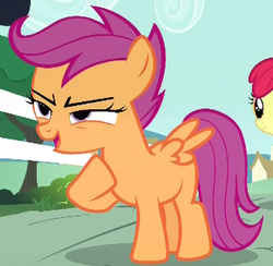 Size: 312x304 | Tagged: safe, screencap, scootaloo, flight to the finish, g4