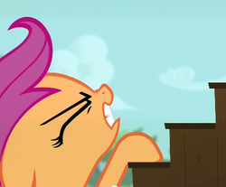 Size: 414x342 | Tagged: safe, screencap, scootaloo, flight to the finish, g4, female, solo