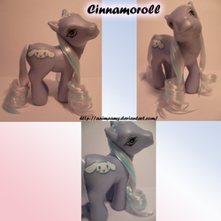 Size: 2000x2000 | Tagged: safe, artist:animeamy, cinnamoroll, customized toy, ponified, sanrio, toy