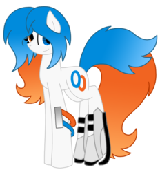 Size: 861x927 | Tagged: safe, artist:kitistraza, oc, oc only, pony, ponified, portal, solo