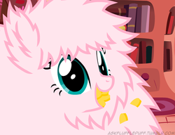 Size: 650x500 | Tagged: safe, artist:mixermike622, oc, oc only, oc:fluffle puff, tumblr:ask fluffle puff, g4, bits, mouth hold, solo