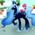 Size: 2000x2000 | Tagged: safe, artist:wolfykat, pinkie pie, scootaloo, oc, alicorn, pony, g4, alicorn oc, ice, snow