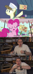 Size: 637x1416 | Tagged: safe, edit, screencap, pinkie pie, roma, g4, putting your hoof down, angry video game nerd, bits, james rolfe, the wrist game, tiger electronic games, tomato