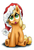 Size: 600x875 | Tagged: safe, artist:xioade, applejack, g4, female, filly, hat, looking up, santa hat, sitting, solo, underhoof