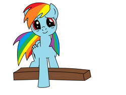 Size: 1024x768 | Tagged: safe, artist:username011onyoutube, rainbow dash, g4, female, looking at you, solo