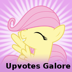 Size: 250x250 | Tagged: safe, fluttershy, pegasus, pony, g4, abstract background, bust, cute, eyes closed, female, filly, grin, happy, meta, meta:upvotes galore, portrait, shyabetes, smiling, solo, spoilered image joke, spread wings, wings