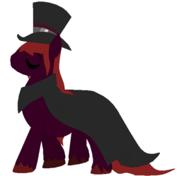 Size: 550x548 | Tagged: safe, artist:the_illusionist, oc, oc only, hat, solo, top hat