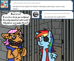 Size: 600x500 | Tagged: safe, rainbow dash, g4, ask, ask-rainbowdad, eyepatch, pirate, pirate dash, tumblr