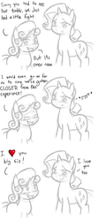 Size: 800x1800 | Tagged: safe, artist:starykrow, rarity, sweetie belle, ask the cmc, g4, heart, tumblr