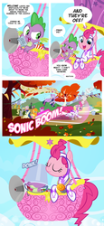 Size: 900x1964 | Tagged: safe, artist:pixelkitties, applejack, berry punch, berryshine, bon bon, carrot cake, carrot top, cheerilee, derpy hooves, fili-second, filthy rich, golden harvest, lyra heartstrings, minuette, pinkie pie, queen chrysalis, spike, sweetie drops, twilight sparkle, oc, oc:fluffle puff, alicorn, pony, g4, power ponies (episode), bucket, comic, female, hot air balloon, mare, power ponies, running of the leaves, that was fast, twilight sparkle (alicorn), twinkling balloon