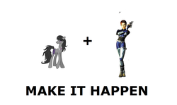 Size: 1280x762 | Tagged: safe, octavia melody, g4, exploitable meme, joanna dark, make it happen, meme, perfect dark