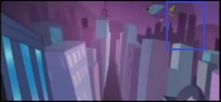 Size: 620x288 | Tagged: safe, edit, edited screencap, screencap, g4, power ponies (episode), building, city, ground zero, tower, towers, twin towers, world trade center, wtf