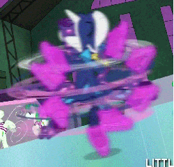 Size: 830x800 | Tagged: safe, screencap, neon brush, radiance, rarity, g4, power ponies (episode), animated, henchmen, ice skating, pirouette, power ponies, spinning, you spin me right round