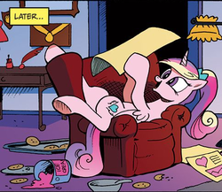 Size: 484x420 | Tagged: safe, idw, official comic, princess cadance, pony, g4, spoiler:comic, female, solo