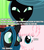 Size: 1037x1168 | Tagged: safe, queen chrysalis, oc, oc:fluffle puff, a canterlot wedding, g4, my little pony: friendship is magic, image macro, pet