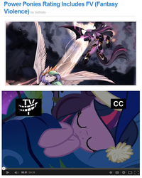 Size: 658x821 | Tagged: safe, twilight sparkle, equestria daily, g4, power ponies (episode), meme, text, trollface, twilight sparkle (alicorn)