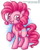 Size: 725x911 | Tagged: safe, artist:inkyblackknight, pinkie pie, g4, female, solo