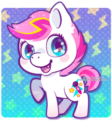 Size: 433x467 | Tagged: safe, artist:miss-glitter, oc, oc only, earth pony, pony, adoptable, fangs, female, mare, solo