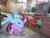 Size: 2592x1944 | Tagged: safe, artist:fureox, artist:tokkazutara1164, rainbow dash, twilight sparkle, alicorn, pony, g4, hug, irl, meme, photo, ponies in real life, restaurant, subway (restaurant), twilight sparkle (alicorn), vector