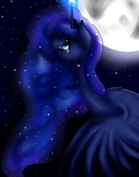 Size: 2365x3000 | Tagged: safe, artist:kinjareta, princess luna, g4, female, solo