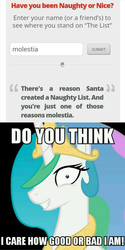 Size: 1660x3320 | Tagged: safe, princess celestia, princess molestia, g4, image macro