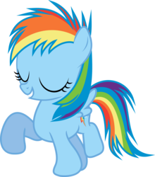 Size: 5000x5690 | Tagged: safe, artist:uxyd, rainbow dash, pegasus, pony, g4, absurd resolution, cute, female, filly, filly rainbow dash, march, marching, raised hoof, simple background, solo, transparent background, vector