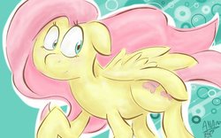 Size: 1024x640 | Tagged: safe, artist:thekatwoman, fluttershy, g4, female, solo