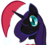 Size: 900x811 | Tagged: safe, artist:adamirvine, oc, oc only, oc:nyx, christmas, christmas ponies, hat, nyxmas, santa hat, simple background, solo, transparent background