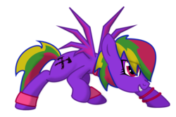 Size: 900x602 | Tagged: safe, artist:wolfgangthe3rd, oc, oc only, pegasus, pony, insanebow, sanny, solo