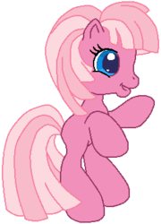 Size: 258x358 | Tagged: safe, artist:colossalstinker, pinkie pie (g3), toola-roola, earth pony, pony, g3, g3.5, female, fusion, mare, recolor, simple background, solo, transparent background