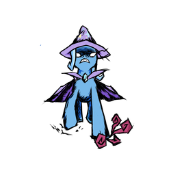 Size: 2000x2000 | Tagged: safe, artist:deviantmetroid, trixie, pony, unicorn, g4, angry, female, glowing eyes, mare, solo