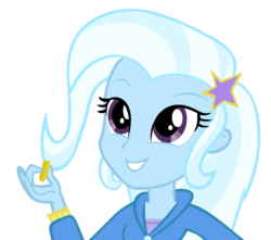 Size: 986x872 | Tagged: safe, trixie, equestria girls, g4, coin, female, solo