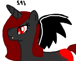 Size: 5000x4000 | Tagged: safe, artist:lightningpig, oc, oc only, alicorn, pony, vampire, vampony, absurd resolution, alicorn oc, queen blackmoon, solo