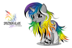 Size: 6864x4575 | Tagged: safe, artist:pinkius, oc, oc only, oc:spectrum glare, pony, unicorn, absurd resolution, simple background, solo, transparent background