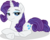 Size: 7533x6000 | Tagged: safe, artist:kp-shadowsquirrel, artist:theholdenb12, artist:theponymuseum, rarity, pony, unicorn, g4, absurd resolution, bedroom eyes, female, horn, lying down, mare, prone, simple background, solo, transparent background