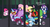 Size: 834x453 | Tagged: safe, screencap, applejack, fili-second, fluttershy, mistress marevelous, pinkie pie, radiance, rainbow dash, rarity, saddle rager, twilight sparkle, zapp, alicorn, pony, g4, my little pony: friendship is magic, power ponies (episode), cage, female, frozen, hairspray ray of doom, hub logo, mare, masked matter-horn costume, new episode, power ponies, stuck, transfixed, twilight sparkle (alicorn)