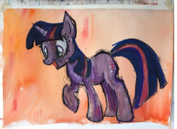 Size: 961x700 | Tagged: safe, artist:explonova, twilight sparkle, g4, female, solo, traditional art