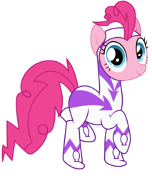 Size: 6000x7029 | Tagged: safe, artist:byteslice, fili-second, pinkie pie, earth pony, pony, g4, power ponies (episode), absurd resolution, female, mare, power ponies, simple background, solo, transparent background, vector