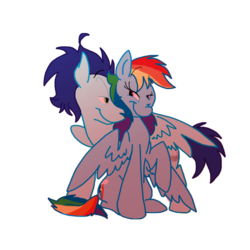 Size: 1190x1190 | Tagged: safe, artist:frankilew, rainbow dash, soarin', g4, female, male, ship:soarindash, shipping, straight