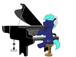 Size: 2000x1500 | Tagged: safe, artist:clamstacker, oc, oc only, oc:hoof beatz, musical instrument, piano, solo