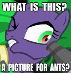 Size: 800x815 | Tagged: safe, screencap, mane-iac, g4, power ponies (episode), female, image macro, meme, parody, reaction image, solo, zoolander