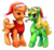 Size: 500x455 | Tagged: safe, artist:crystal-chima, oc, oc only, pegasus, pony, unicorn, candy, candy cane, christmas, clothes, curved horn, duo, female, food, hat, holiday, horn, jacket, male, mare, mouth hold, raised hoof, santa hat, simple background, smiling, stallion, standing, transparent background, unamused