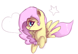 Size: 606x416 | Tagged: safe, artist:strangemoose, fluttershy, g4, female, solo