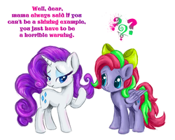 Size: 999x800 | Tagged: safe, artist:voodoo-tiki, rarity, oc, oc:kimi sparkle, g4