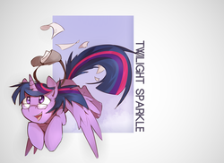 Size: 3160x2304 | Tagged: safe, artist:glacierponi, twilight sparkle, alicorn, pony, g4, female, glasses, letter, mailpony, mare, solo, twilight sparkle (alicorn)