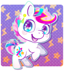 Size: 436x487 | Tagged: safe, artist:miss-glitter, oc, oc only, earth pony, pony, fangs, female, mare, solo