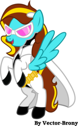 Size: 2855x4618 | Tagged: safe, artist:vector-brony, oc, oc only, oc:ilovekimpossiblealot, pegasus, pony, bipedal, female, mare, pegasus oc, simple background, solo, transparent background, vector