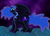 Size: 1024x737 | Tagged: safe, artist:crimsonmewtwo, nightmare moon, dragon, g4, female, solo, species swap