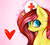 Size: 941x849 | Tagged: safe, artist:cinnamonh3artz, oc, oc only, pegasus, pony, hat, heart, nurse, piercing, red cross, solo