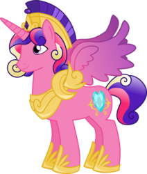 Size: 949x1120 | Tagged: safe, artist:itoruna-the-platypus, princess cadance, alicorn, pony, g4, armor, breastplate, prince bolero, rule 63, simple background, solo, transparent background, vector